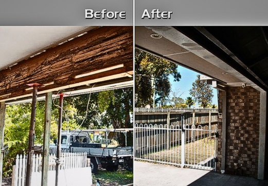 Before And After termite treatment image